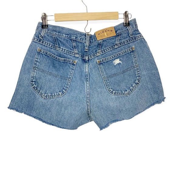 Vintage Denim Riders High Waist Crochet Lace Mom Jean Shorts Size 10 - Picture 4 of 6